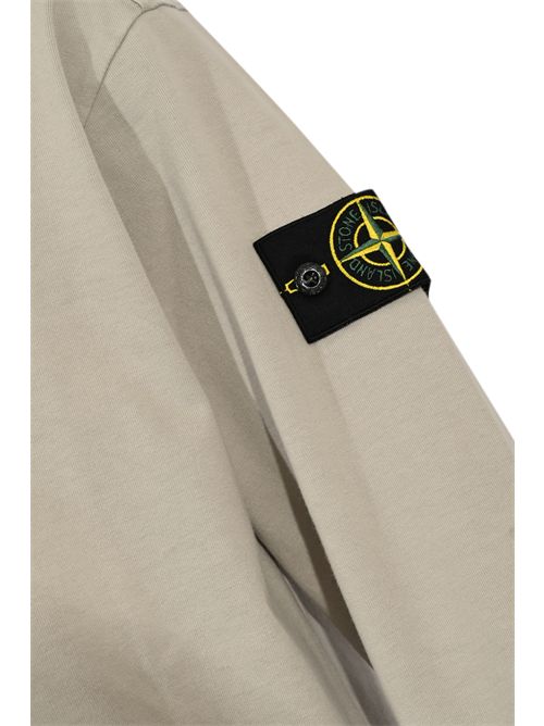 Felpa 6100075 in jersey di cotone Cemento STONE ISLAND | 6100075S0A50V0061
